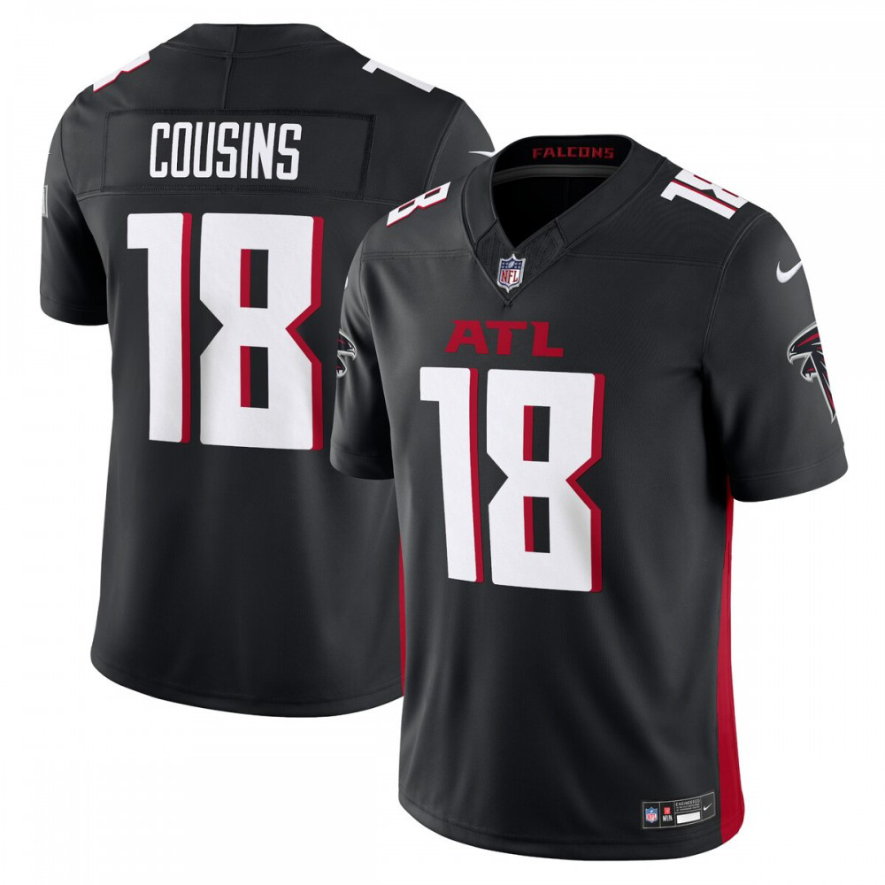 Kirk Cousins Atlanta Falcons Nike Vapor F.U.S.E. Limited Jersey - Black-GridironStore